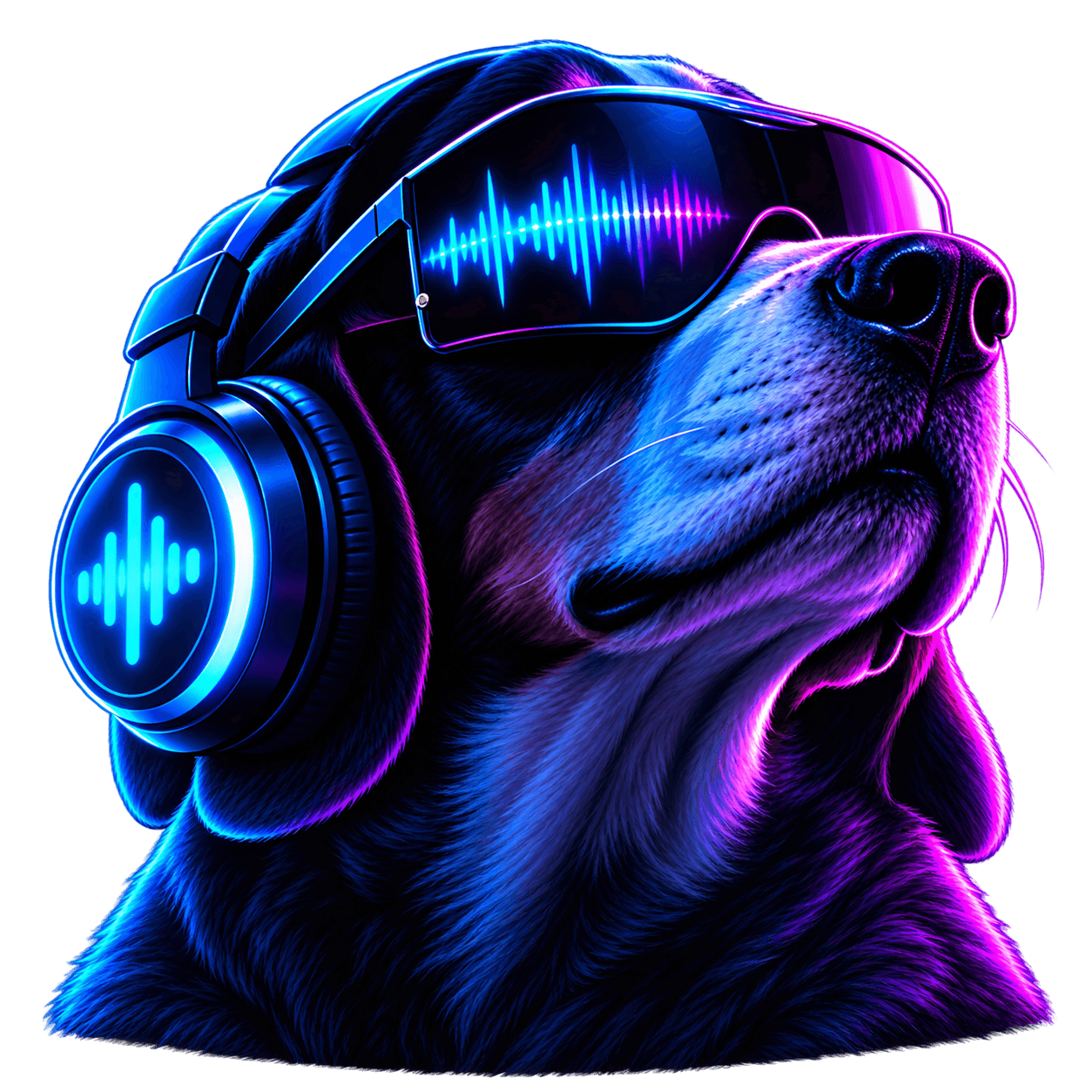 LOUDR hound mascot